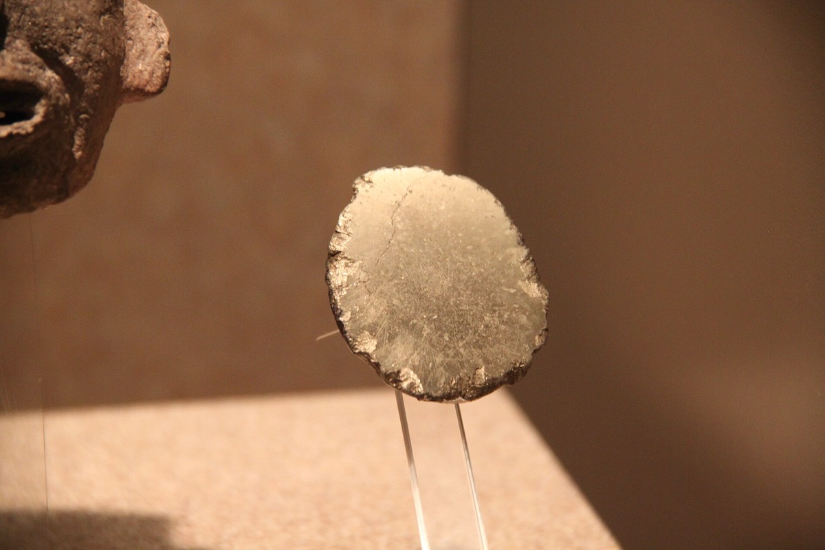 An Aztec obsidian mirror